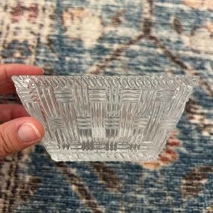 Antique Tiffany’s Crystal Basket Dish